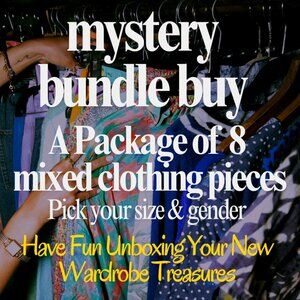 SUPER BUY! Surprise Lot of Mixed Clothing/Accessories 8pcs Bundle PICK YOUR SIZE